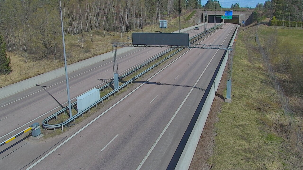 Kelikamerat Kuva Tie 7 Hamina, Husula, puomi länsi, Hamina, Kymenlaakso