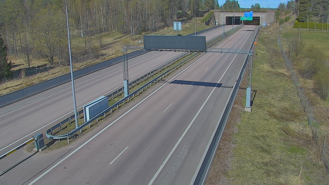 Kelikamerat Kuva Tie 7 Hamina, Husula, puomi länsi, Hamina, Kymenlaakso