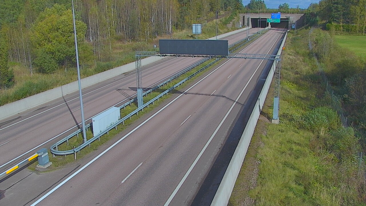 Weather Camera Image Väg 7 Fredrikshamn, Husula, bom väst, Hamina, Kymenlaakso