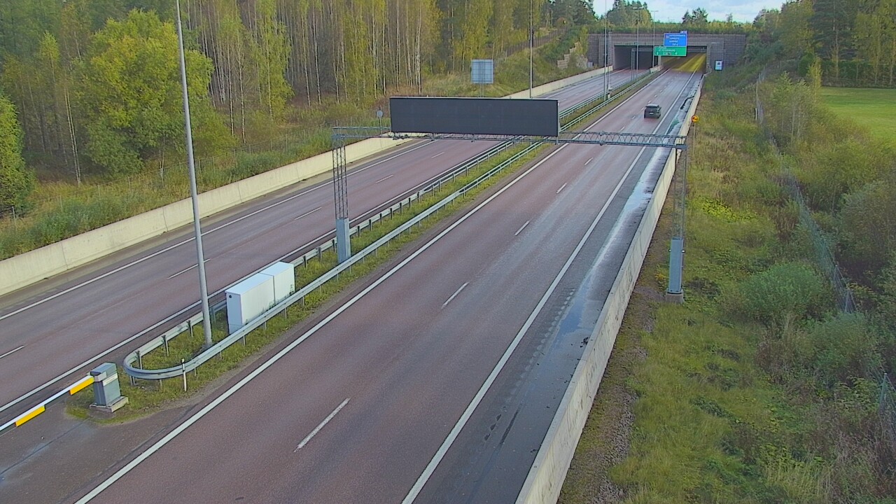 Kelikamerat Kuva Tie 7 Hamina, Husula, puomi länsi, Hamina, Kymenlaakso