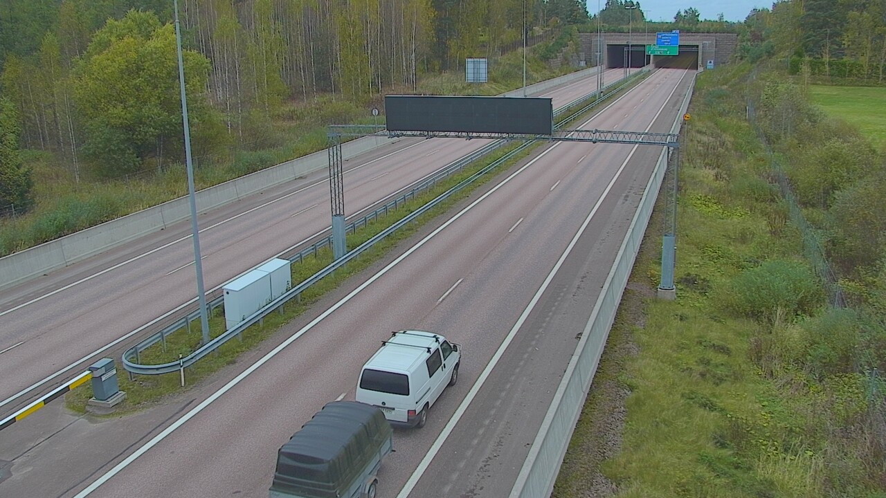 Kelikamerat Kuva Tie 7 Hamina, Husula, puomi länsi, Hamina, Kymenlaakso
