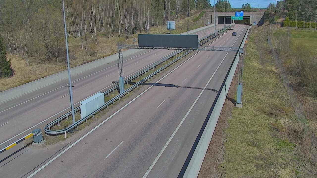 Kelikamerat Kuva Tie 7 Hamina, Husula, puomi länsi, Hamina, Kymenlaakso