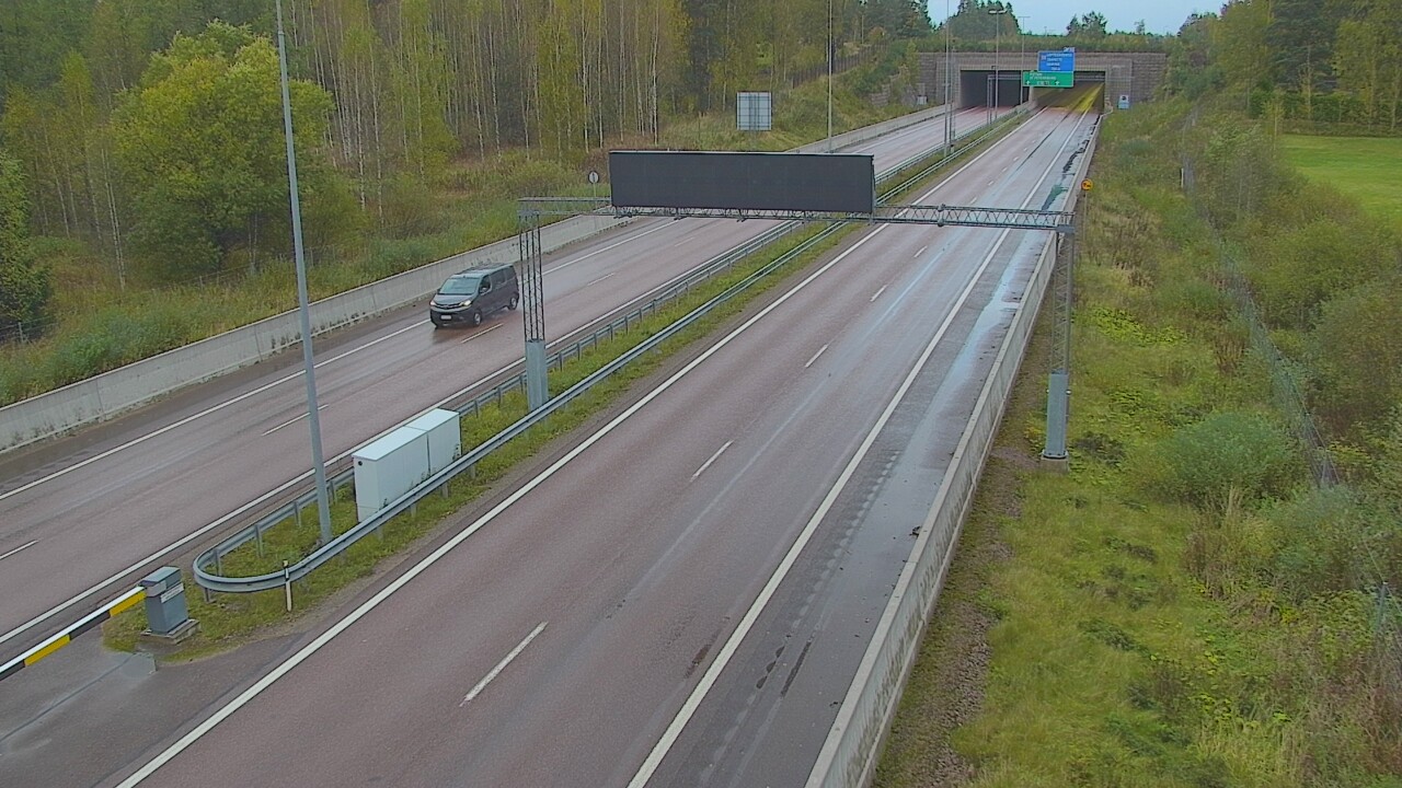 Kelikamerat Kuva Tie 7 Hamina, Husula, puomi länsi, Hamina, Kymenlaakso
