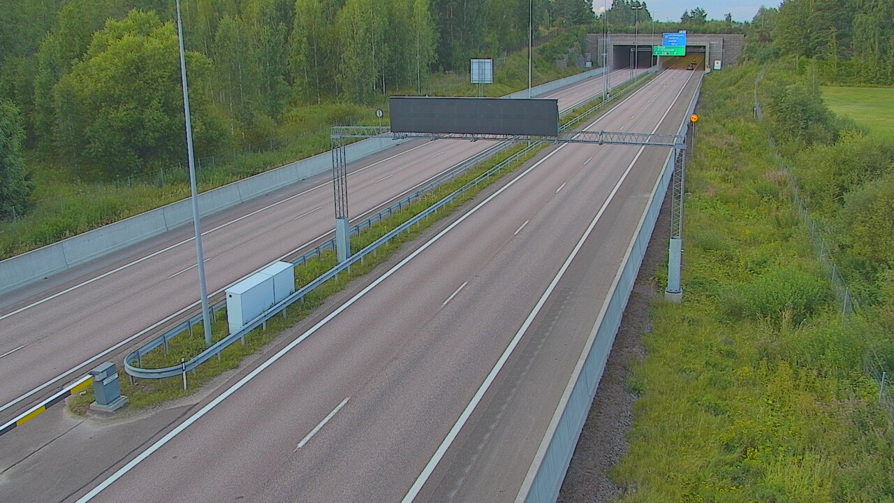 Kelikamerat Kuva Tie 7 Hamina, Husula, puomi länsi, Hamina, Kymenlaakso