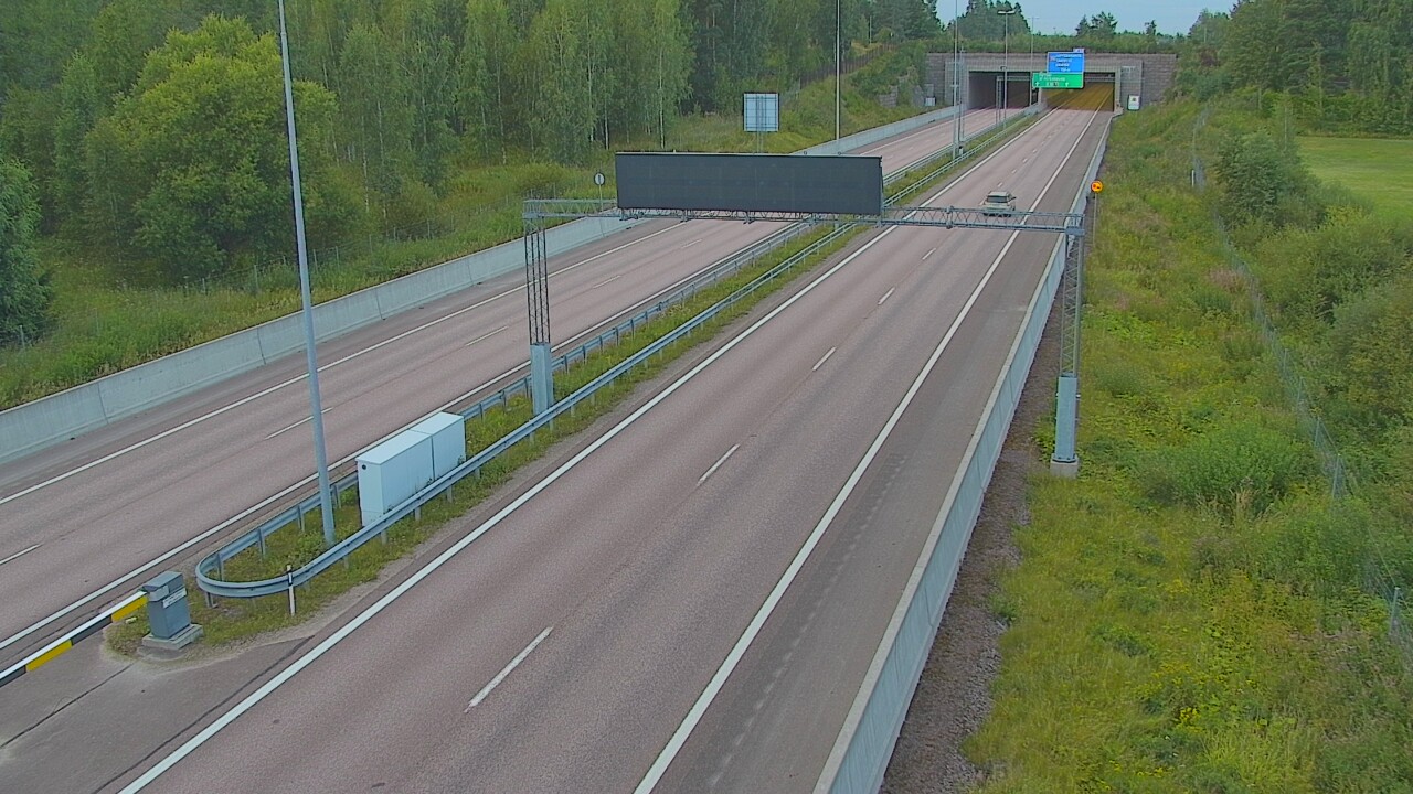 Kelikamerat Kuva Tie 7 Hamina, Husula, puomi länsi, Hamina, Kymenlaakso
