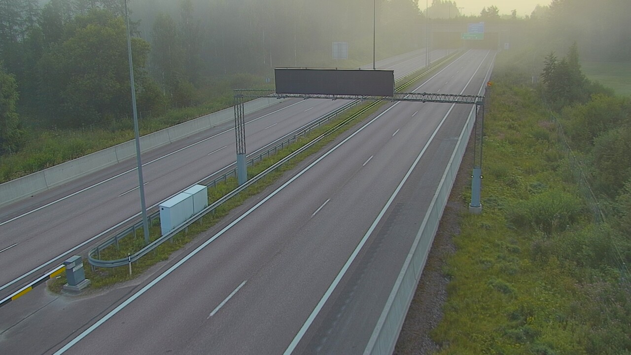 Kelikamerat Kuva Tie 7 Hamina, Husula, puomi länsi, Hamina, Kymenlaakso