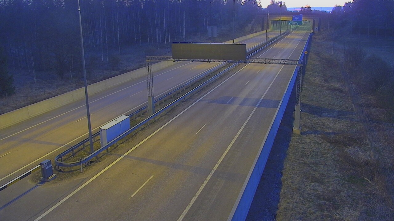 Kelikamerat Kuva Tie 7 Hamina, Husula, puomi länsi, Hamina, Kymenlaakso