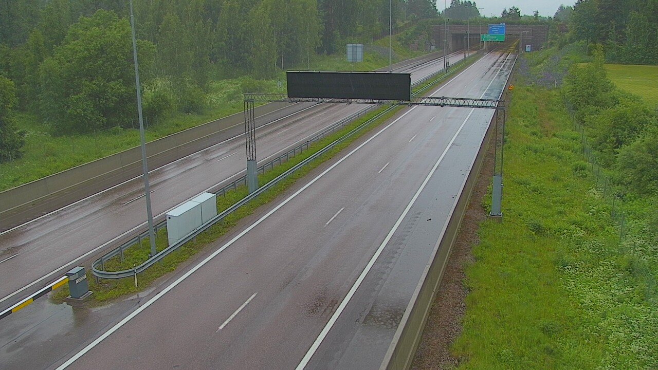Kelikamerat Kuva Tie 7 Hamina, Husula, puomi länsi, Hamina, Kymenlaakso