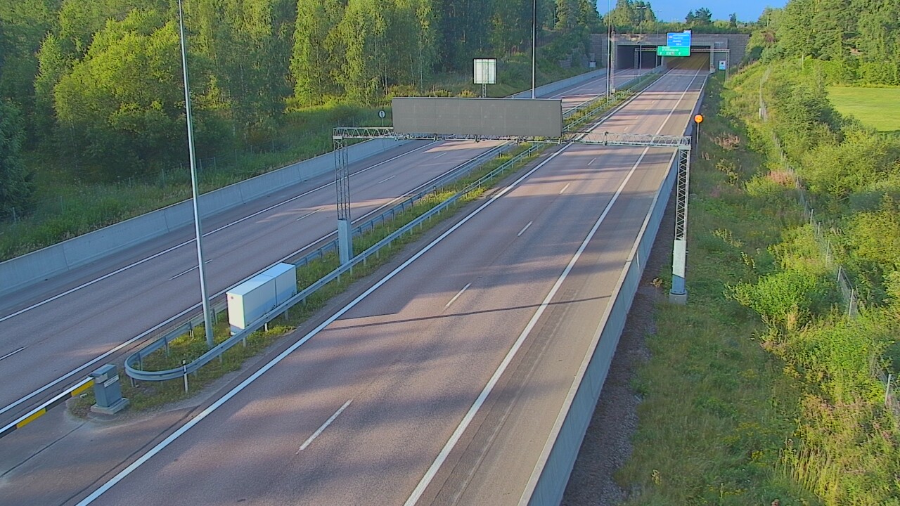 Kelikamerat Kuva Tie 7 Hamina, Husula, puomi länsi, Hamina, Kymenlaakso