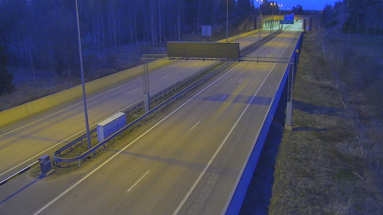 Kelikamerat Kuva Tie 7 Hamina, Husula, puomi länsi, Hamina, Kymenlaakso