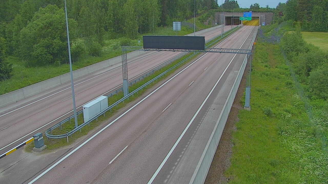 Kelikamerat Kuva Tie 7 Hamina, Husula, puomi länsi, Hamina, Kymenlaakso