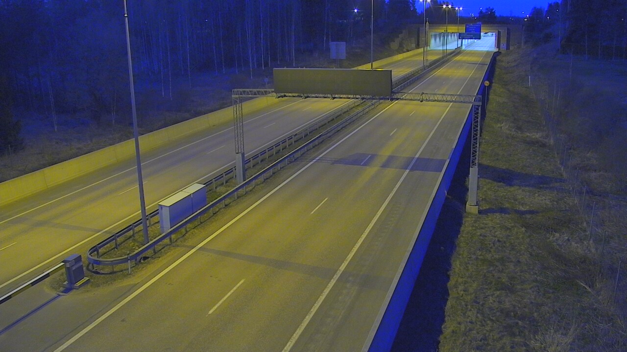 Kelikamerat Kuva Tie 7 Hamina, Husula, puomi länsi, Hamina, Kymenlaakso