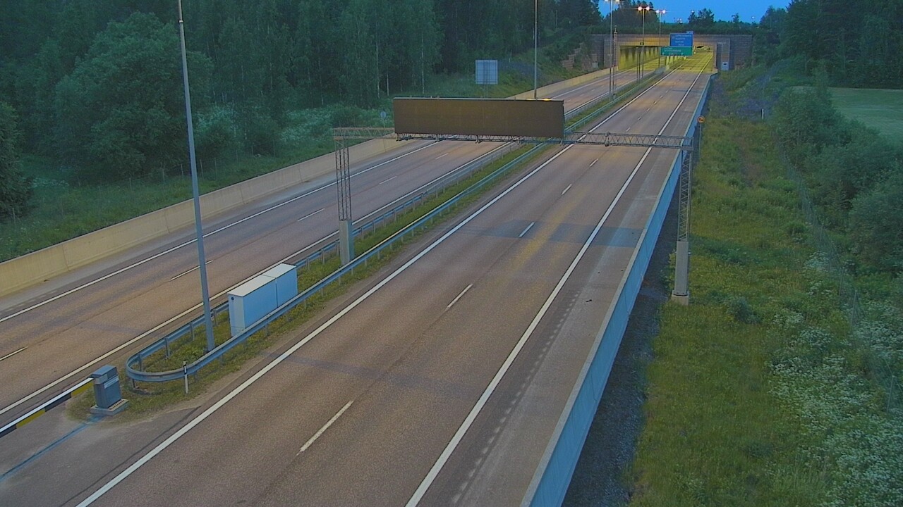 Kelikamerat Kuva Tie 7 Hamina, Husula, puomi länsi, Hamina, Kymenlaakso