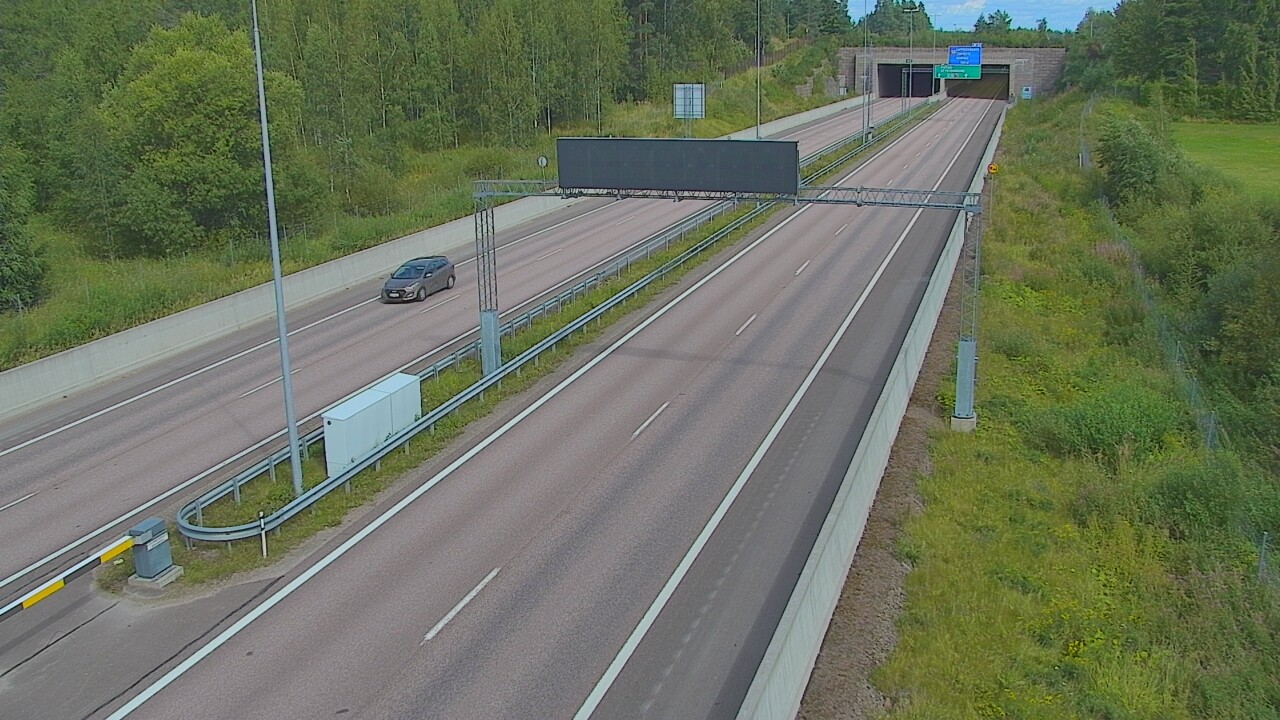 Kelikamerat Kuva Tie 7 Hamina, Husula, puomi länsi, Hamina, Kymenlaakso