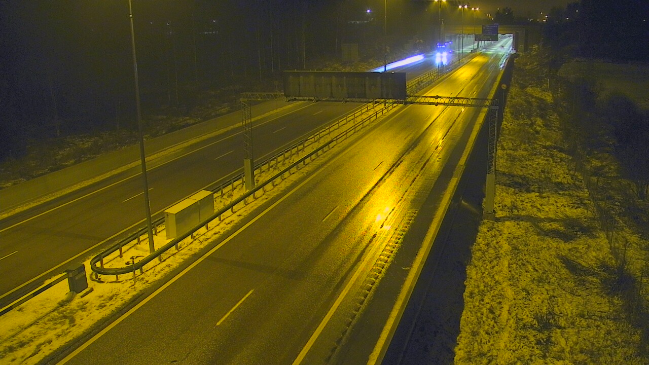 Weather Camera Image Väg 7 Fredrikshamn, Husula, bom väst, Hamina, Kymenlaakso