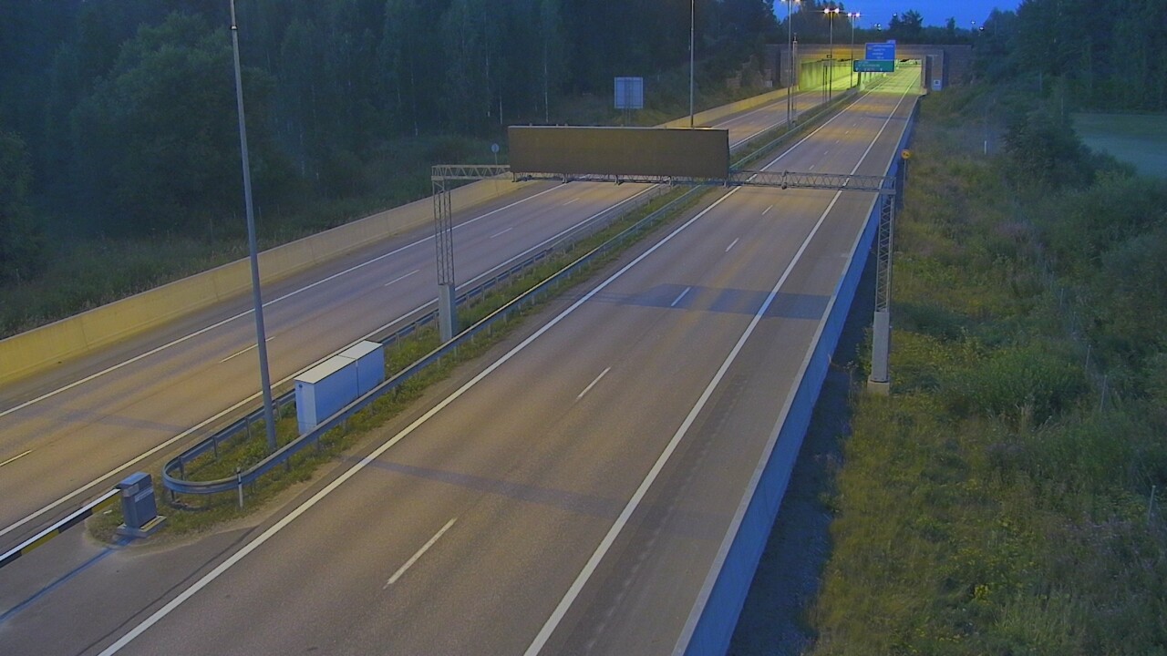 Kelikamerat Kuva Tie 7 Hamina, Husula, puomi länsi, Hamina, Kymenlaakso