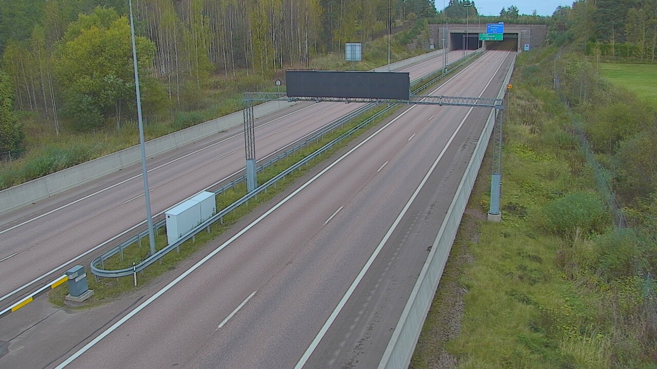 Kelikamerat Kuva Tie 7 Hamina, Husula, puomi länsi, Hamina, Kymenlaakso