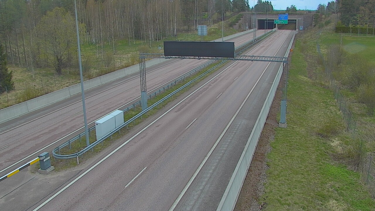 Kelikamerat Kuva Tie 7 Hamina, Husula, puomi länsi, Hamina, Kymenlaakso