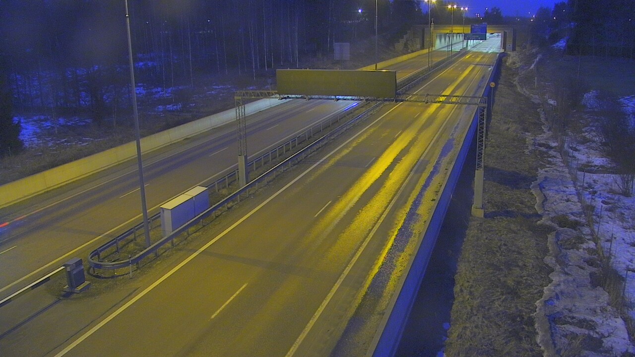 Kelikamerat Kuva Tie 7 Hamina, Husula, puomi länsi, Hamina, Kymenlaakso