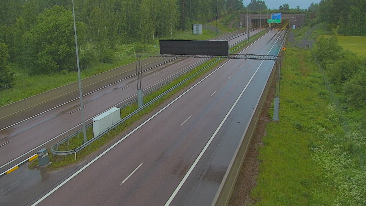 Kelikamerat Kuva Tie 7 Hamina, Husula, puomi länsi, Hamina, Kymenlaakso