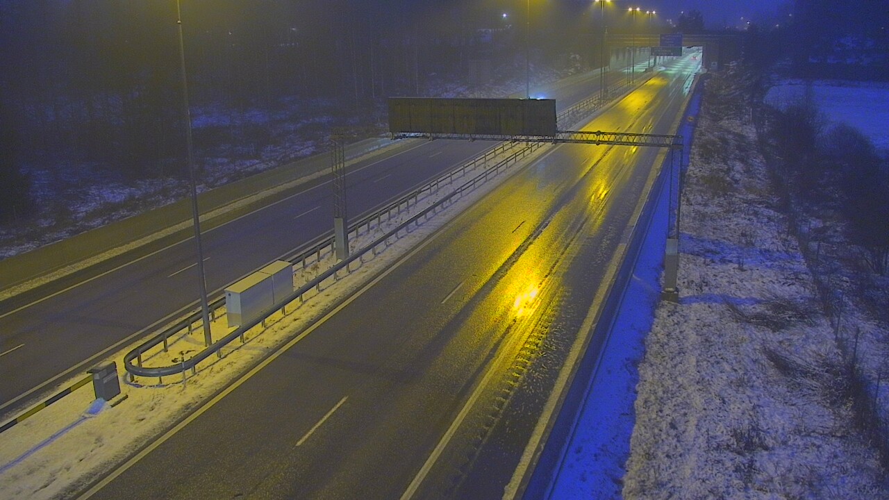 Weather Camera Image Väg 7 Fredrikshamn, Husula, bom väst, Hamina, Kymenlaakso