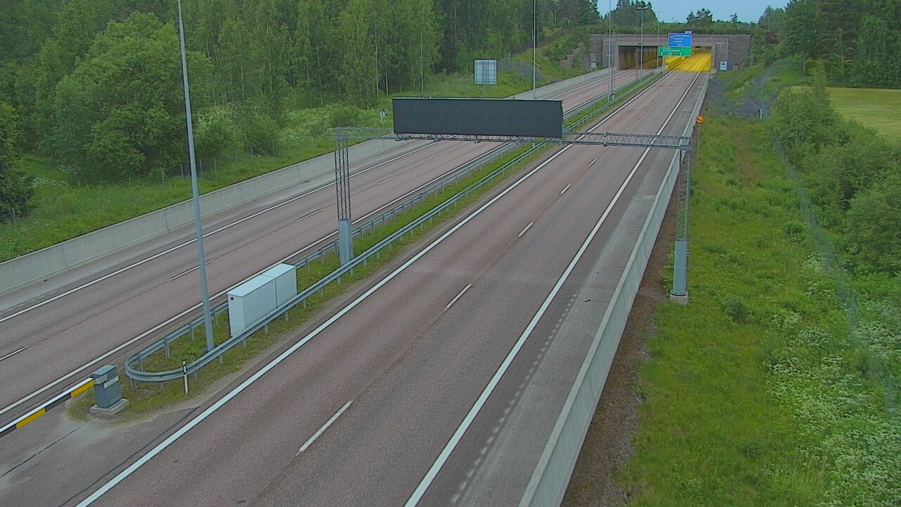 Kelikamerat Kuva Tie 7 Hamina, Husula, puomi länsi, Hamina, Kymenlaakso