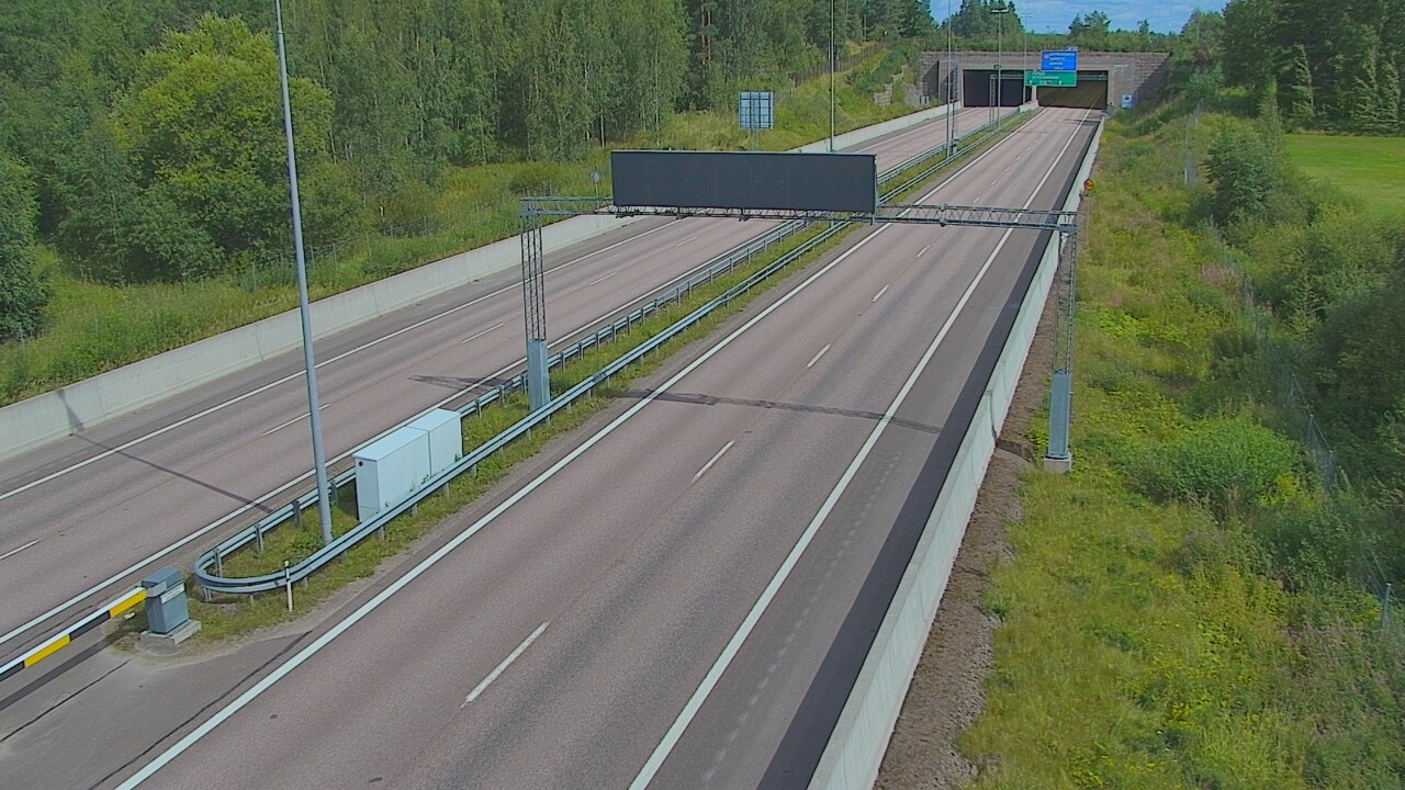 Kelikamerat Kuva Tie 7 Hamina, Husula, puomi länsi, Hamina, Kymenlaakso