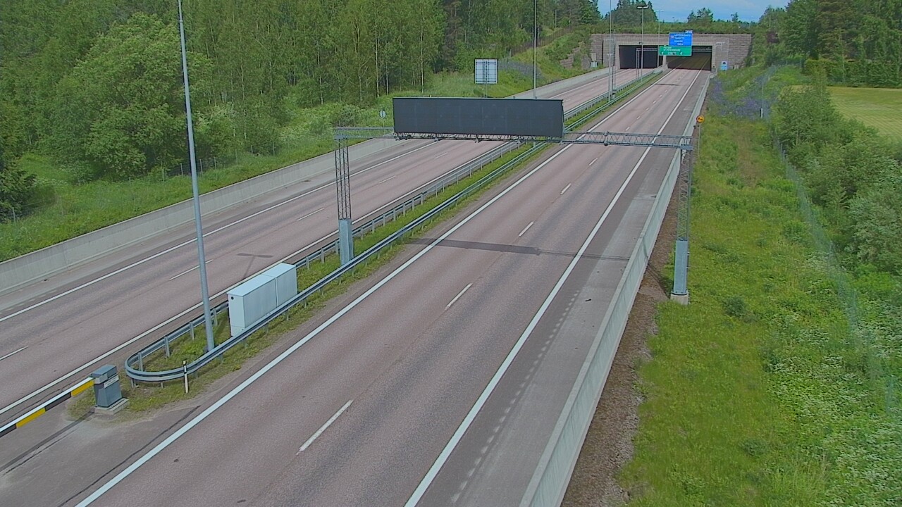 Kelikamerat Kuva Tie 7 Hamina, Husula, puomi länsi, Hamina, Kymenlaakso