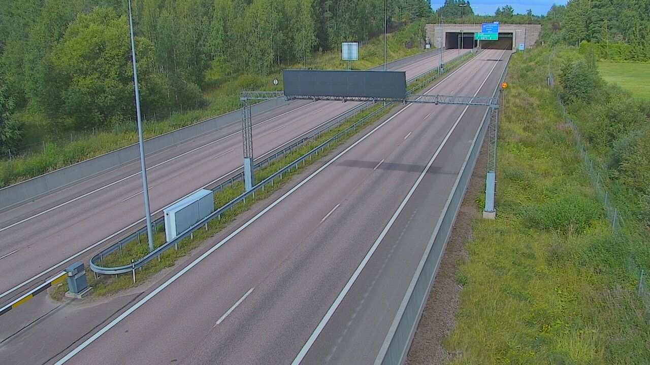 Kelikamerat Kuva Tie 7 Hamina, Husula, puomi länsi, Hamina, Kymenlaakso