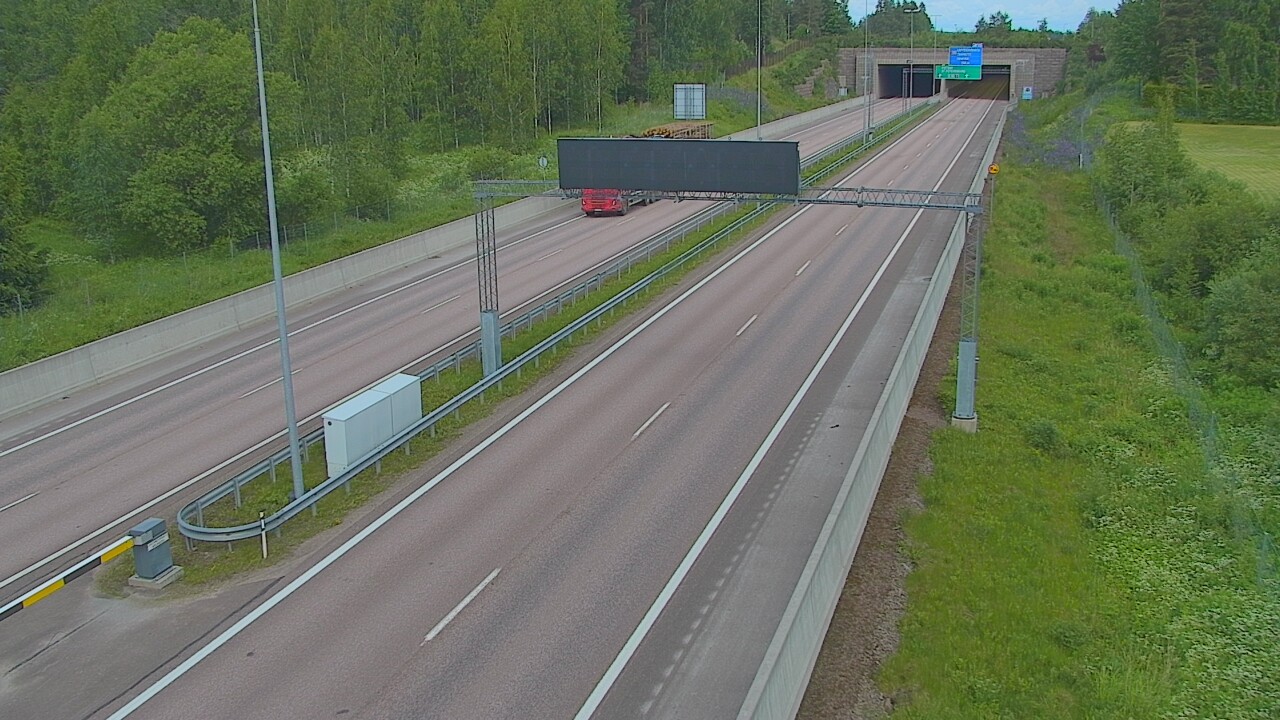 Kelikamerat Kuva Tie 7 Hamina, Husula, puomi länsi, Hamina, Kymenlaakso