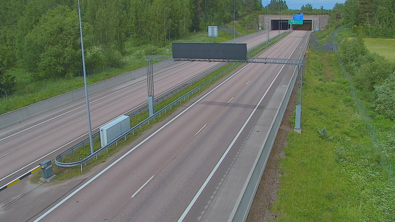 Kelikamerat Kuva Tie 7 Hamina, Husula, puomi länsi, Hamina, Kymenlaakso