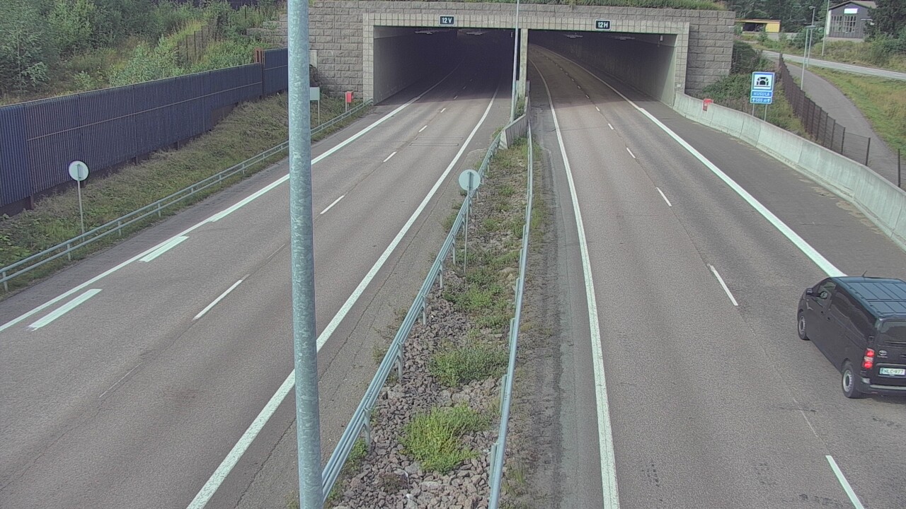 Weather Camera Image Väg 7 Fredrikshamn, Husula, bom öst, Hamina, Kymenlaakso