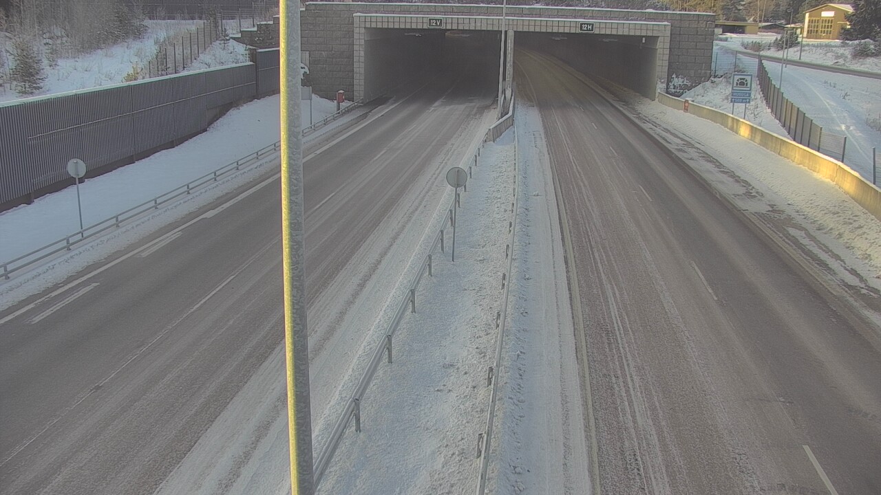 Weather Camera Image Väg 7 Fredrikshamn, Husula, bom öst, Hamina, Kymenlaakso