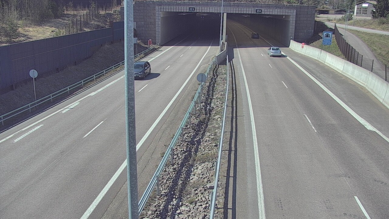 Weather Camera Image Väg 7 Fredrikshamn, Husula, bom öst, Hamina, Kymenlaakso