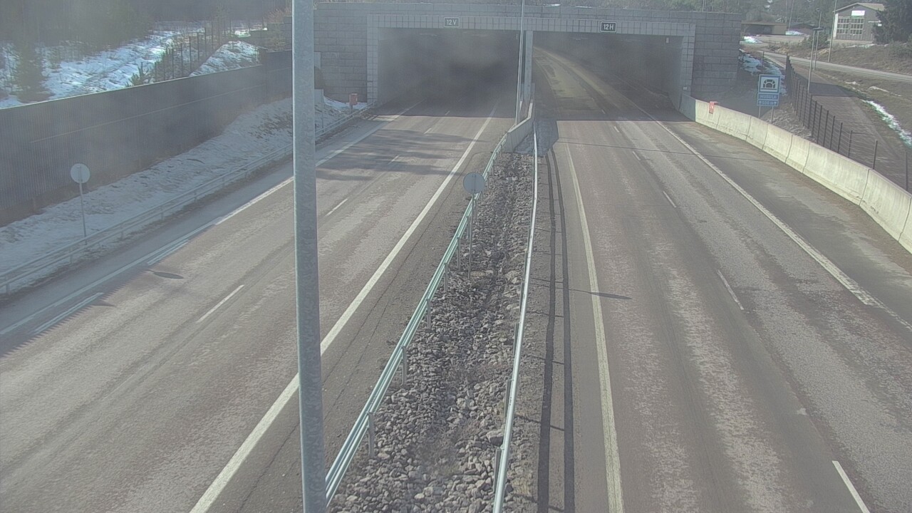 Weather Camera Image Väg 7 Fredrikshamn, Husula, bom öst, Hamina, Kymenlaakso