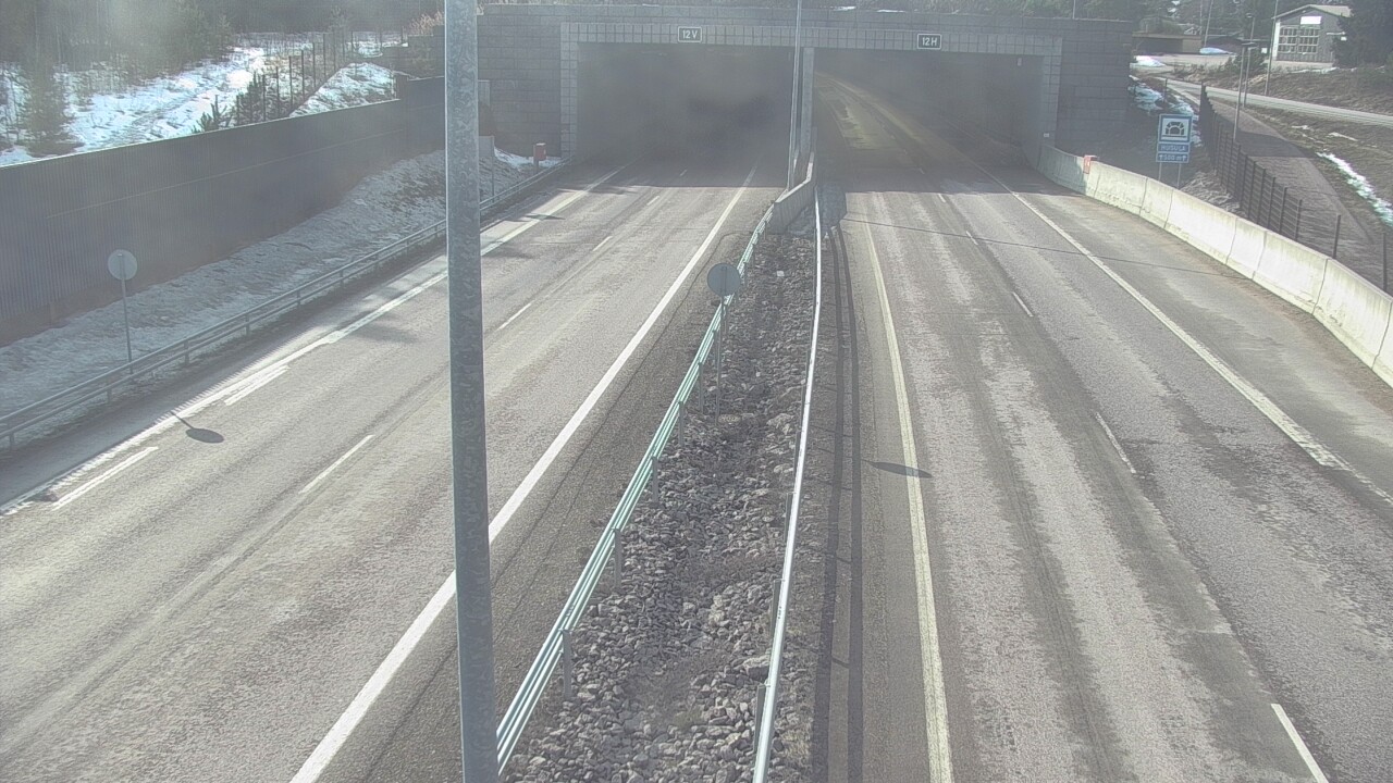 Weather Camera Image Väg 7 Fredrikshamn, Husula, bom öst, Hamina, Kymenlaakso