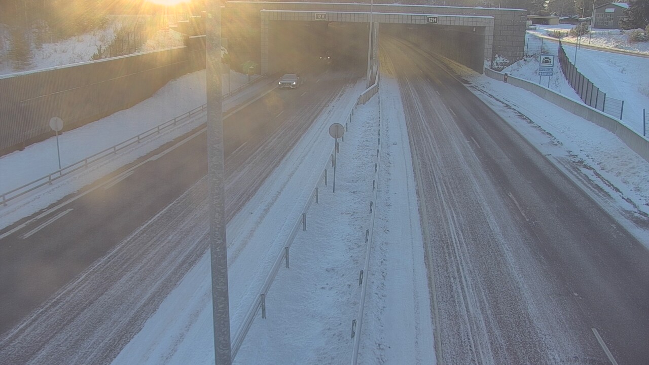 Kelikamerat Kuva Tie 7 Hamina, Husula, puomi itä, Hamina, Kymenlaakso