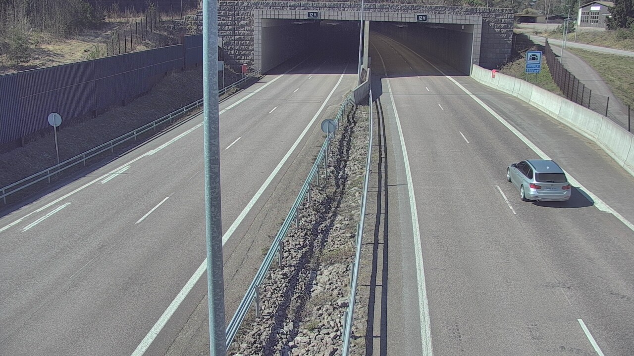 Weather Camera Image Väg 7 Fredrikshamn, Husula, bom öst, Hamina, Kymenlaakso