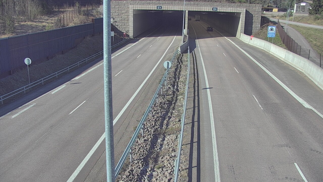 Weather Camera Image Väg 7 Fredrikshamn, Husula, bom öst, Hamina, Kymenlaakso