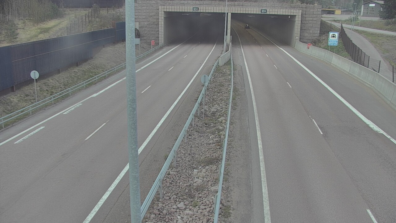 Weather Camera Image Väg 7 Fredrikshamn, Husula, bom öst, Hamina, Kymenlaakso