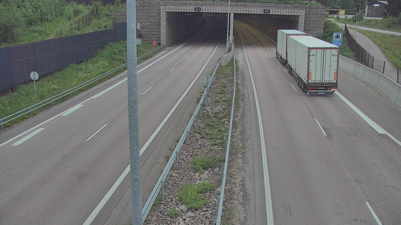 Kelikamerat Kuva Tie 7 Hamina, Husula, puomi itä, Hamina, Kymenlaakso