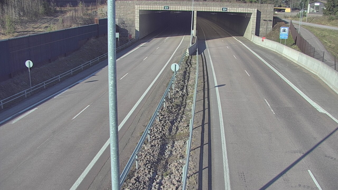 Weather Camera Image Väg 7 Fredrikshamn, Husula, bom öst, Hamina, Kymenlaakso