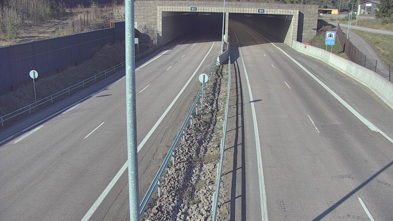 Weather Camera Image Väg 7 Fredrikshamn, Husula, bom öst, Hamina, Kymenlaakso