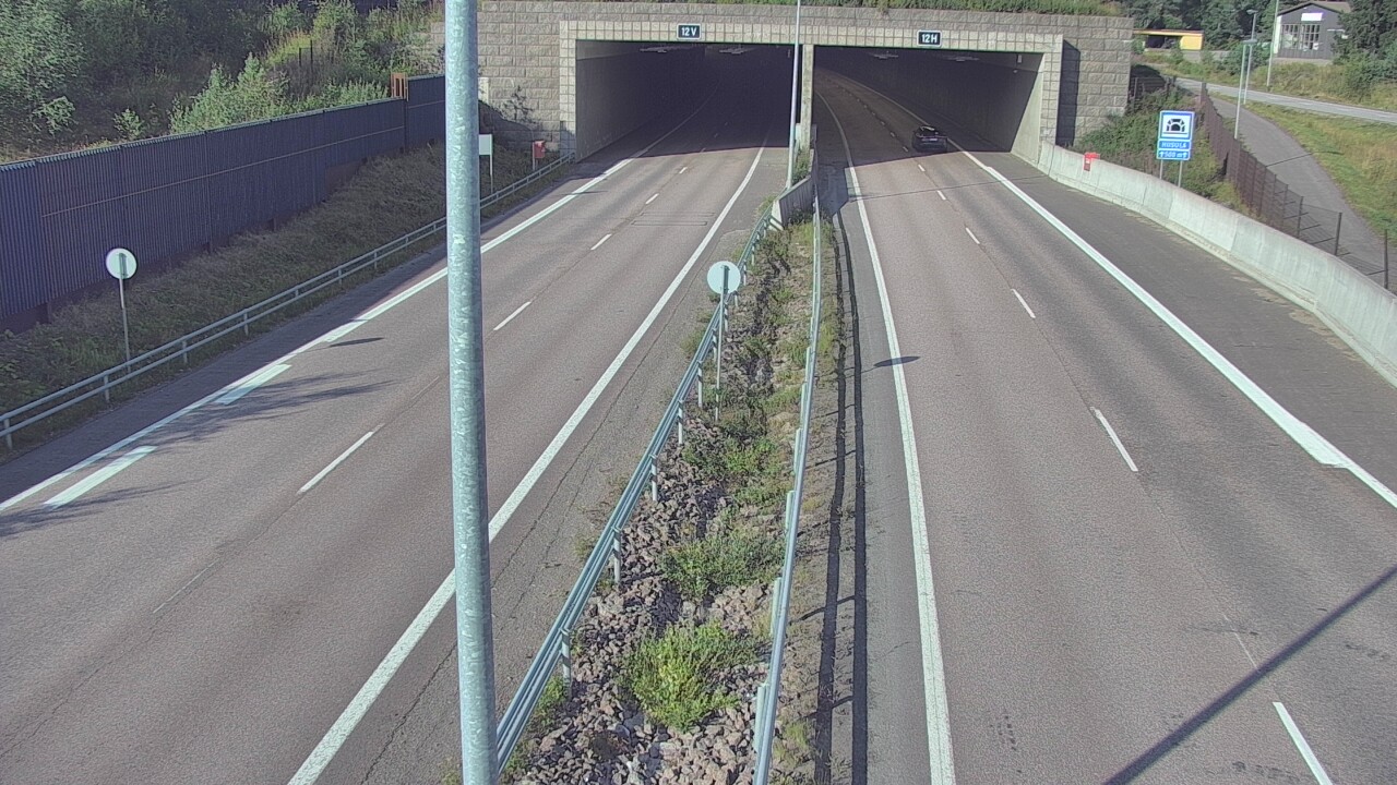 Weather Camera Image Väg 7 Fredrikshamn, Husula, bom öst, Hamina, Kymenlaakso