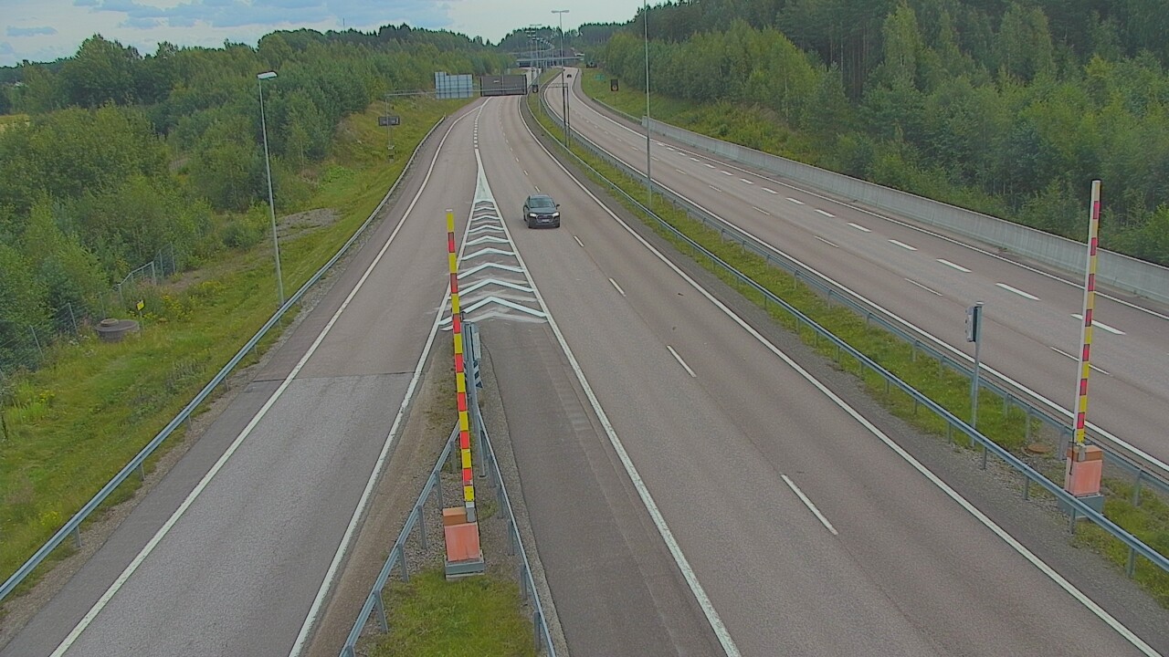 Weather Camera Image Väg 7 Fredrikshamn Husula öst, Hamina, Kymenlaakso