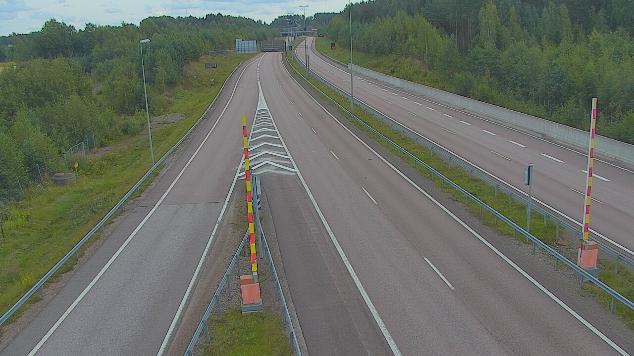 Weather Camera Image Väg 7 Fredrikshamn Husula öst, Hamina, Kymenlaakso