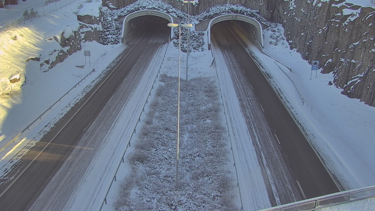 Weather Camera Image Väg 7 Fredrikshamn Kolsila bom väst, Hamina, Kymenlaakso