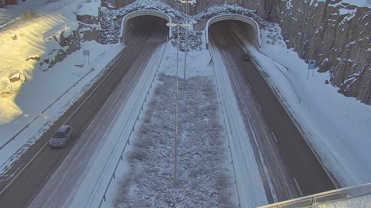 Weather Camera Image Väg 7 Fredrikshamn Kolsila bom väst, Hamina, Kymenlaakso