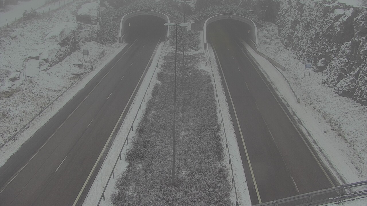 Weather Camera Image Väg 7 Fredrikshamn Kolsila bom väst, Hamina, Kymenlaakso