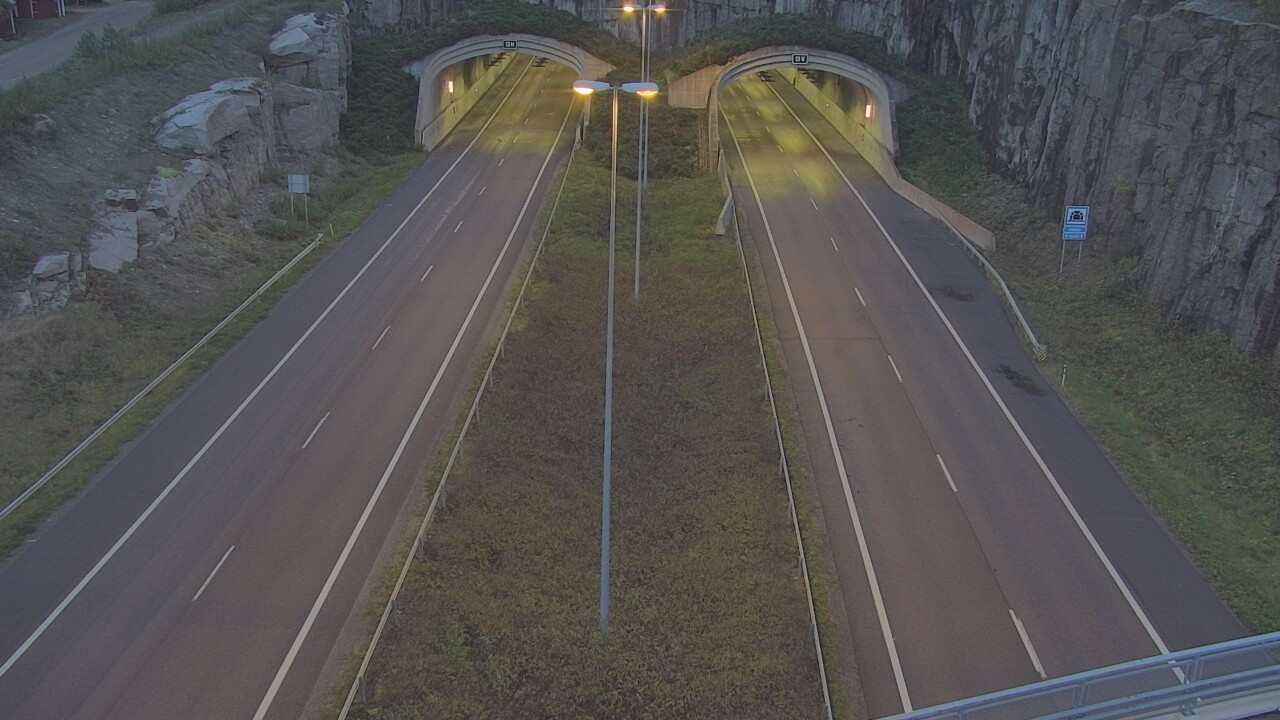 Weather Camera Image Väg 7 Fredrikshamn Kolsila bom väst, Hamina, Kymenlaakso